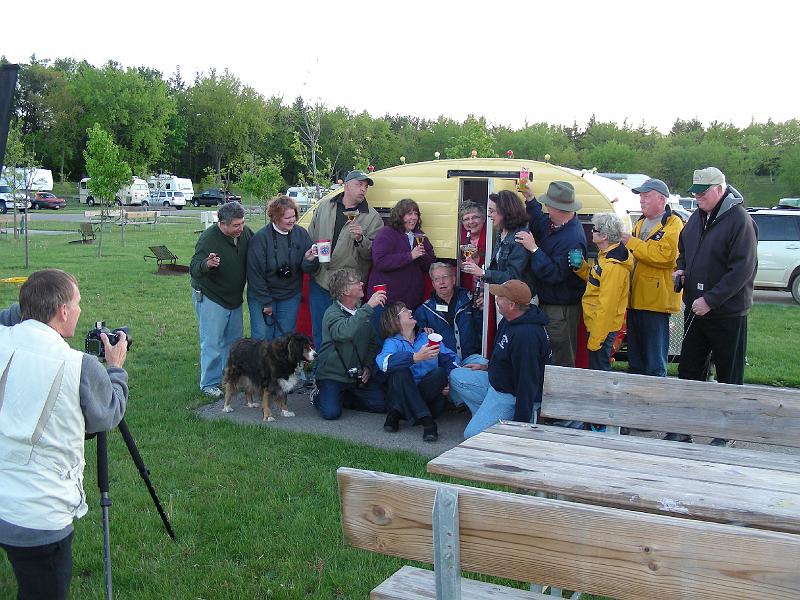 DSCN2898.JPG - Doug Keister photographer and author of a number of RV related books. Is taking a group photo next to a tiny trailer.

www.douglaskeister.com